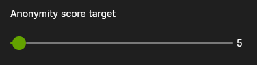 Coinjoin Settings Anonymity score target